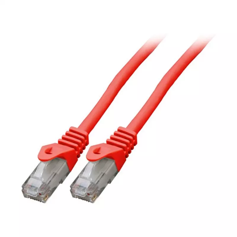 EFB-Elektronik RJ45 komutacinis kabelis Cat.6 U/UTP LSZH CCA raudonas 1,5m Gamintojas: EFB Elektronik (K8104RT.1,5)