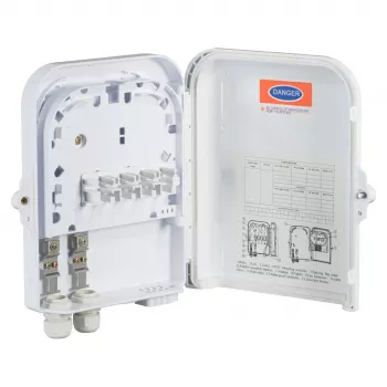 FTTH IP65 jungiamoji dėžutė 16 skaidulų, 8 movoms ir skaidulų rezervo saugojimui Gamintojas: EFB-Elektronik (FTTH-BOX-OUT-2)