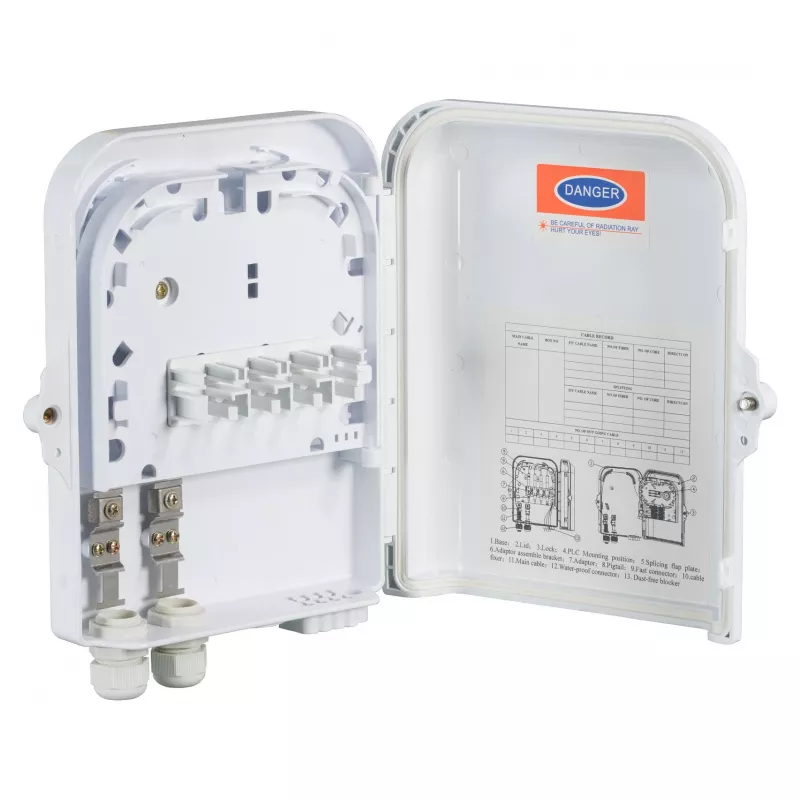 FTTH IP65 jungiamoji dėžutė 16 skaidulų, 8 movoms ir skaidulų rezervo saugojimui Gamintojas: EFB-Elektronik (FTTH-BOX-OUT-2)