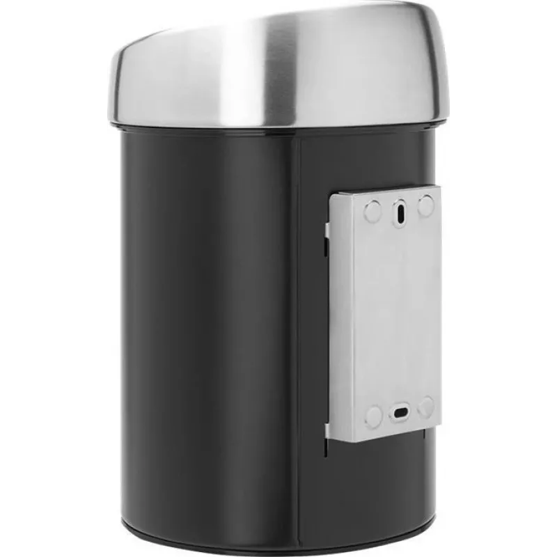 Šiukšliadėžė BRABANTIA Touch Bin 3 l matinė juoda modelis 36 44 40 kompaktiško dizaino