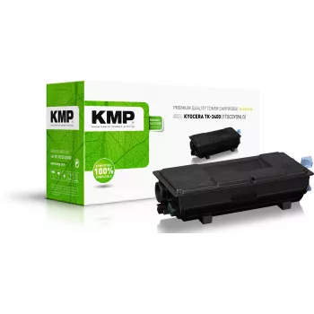 KMP juodas dažų miltelių užpildas, suderinamas su KYOCERA TK-3400 (2929,0000)