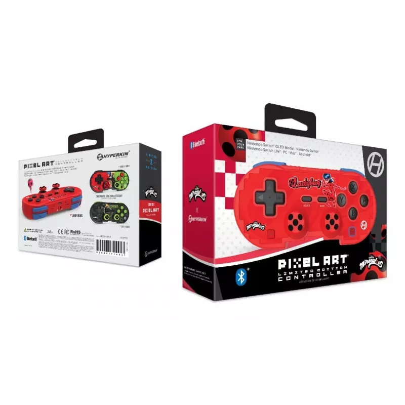 Hyperkin M01328-MTLB, žaidimų valdiklis, Android, MAC, Nintendo Switch, Nintendo Switch OLED, PC, iOS, Select mygtukas, Start mygtukas, belaidis, Bluetooth, 9 m