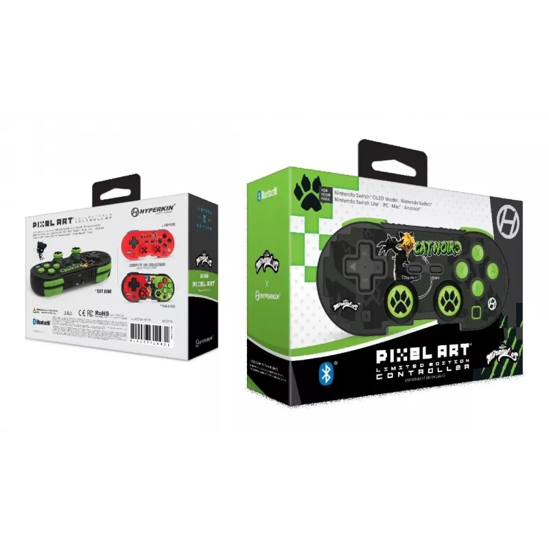 Hyperkin M01328-MTCN, žaidimų pultas, Android, MAC, Nintendo Switch, Nintendo Switch OLED, PC, iOS, pasirinkimo mygtukas, pradžios mygtukas, belaidis, Bluetooth, 9 m