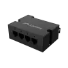 Komutatorius Lanberg DIN-FE4-AT-30W 1XIN 3X Out 100MB POE plėtiklis Fast Ethernet Din Rail AT 30W