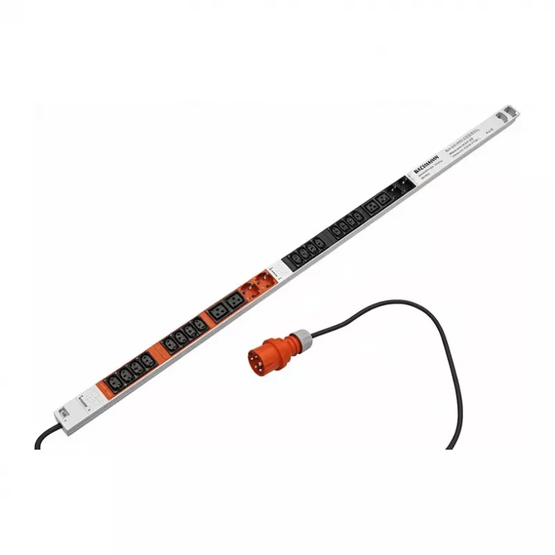 Maitinimo skirstytuvas Bachmann BN ESSENTIAL Metered — 24×C13, 6×C19, 6×LS, 3,0 m CEE 32/5p