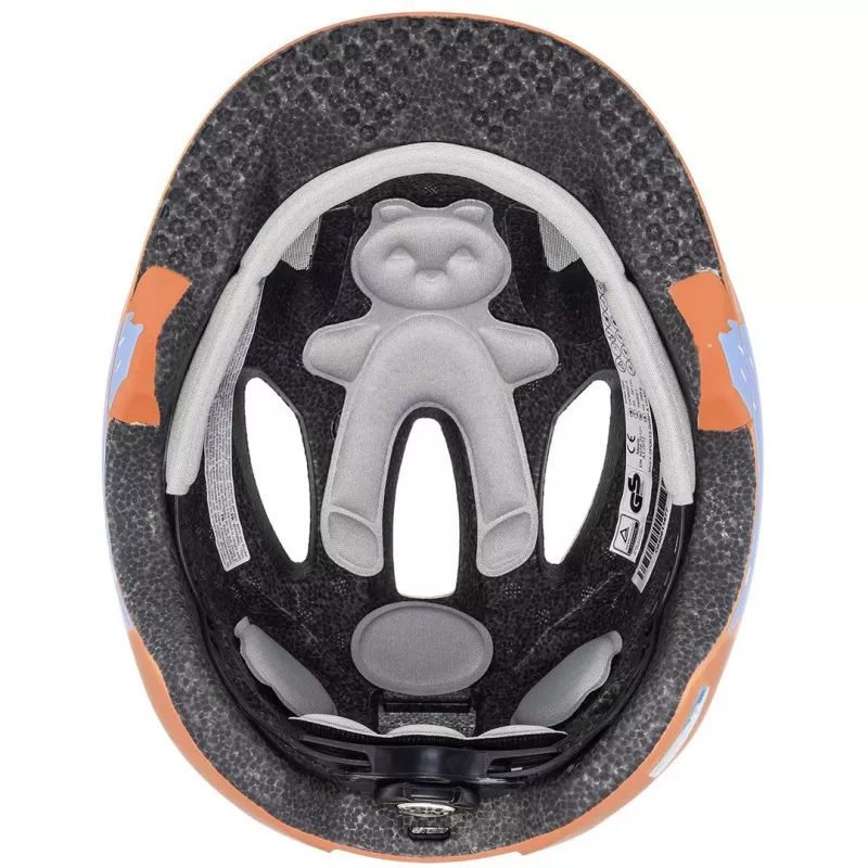 Vaikiškas dviračio šalmas UVEX Oyo Style – dydis 50–54 cm, spalva Monster Papaya (matinė)