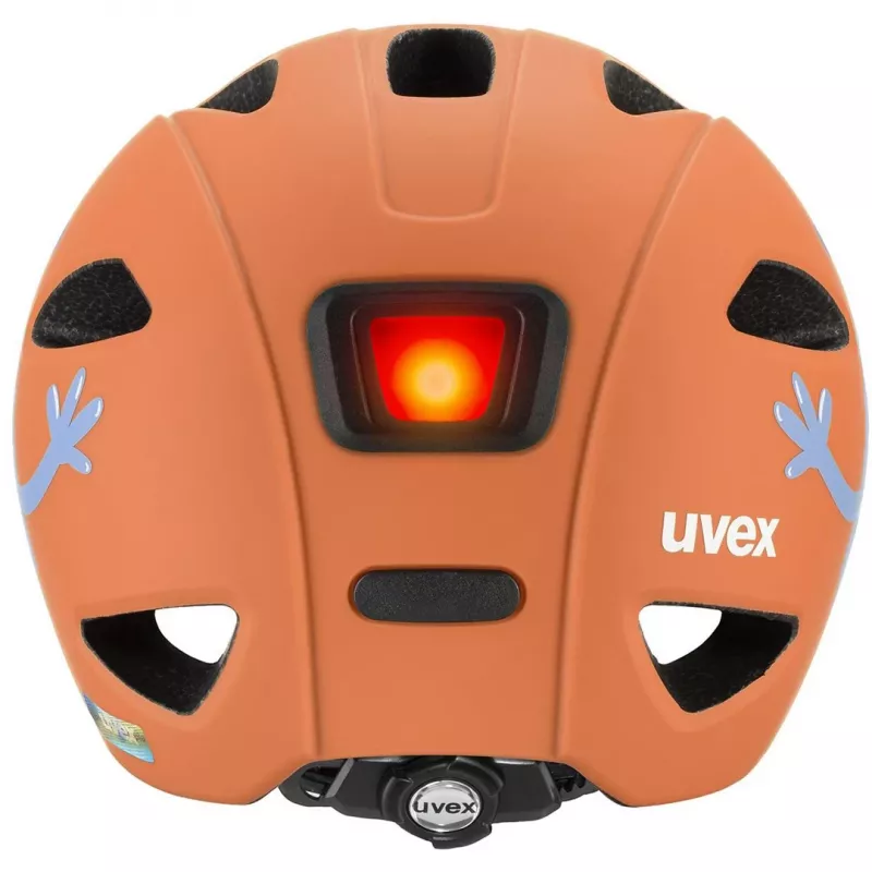 Vaikiškas dviračio šalmas UVEX Oyo Style – dydis 50–54 cm, spalva Monster Papaya (matinė)
