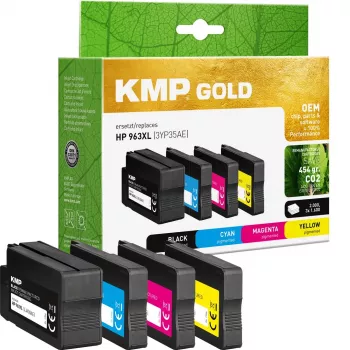 KMP GOLD kasetė HP 963XL (3YP35AE) daugiafunkcis rinkinys C/M/Y/B perdirbta