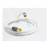 Antenos kabelis SmartFLEX, IEC/koaksialinis kištukas ir lizdas, paauksuotas, keturgubai ekranuotas, ekranavimo lygis 120 dB, baltas, 1,5 m, Good Connections® (GC-M2042)
