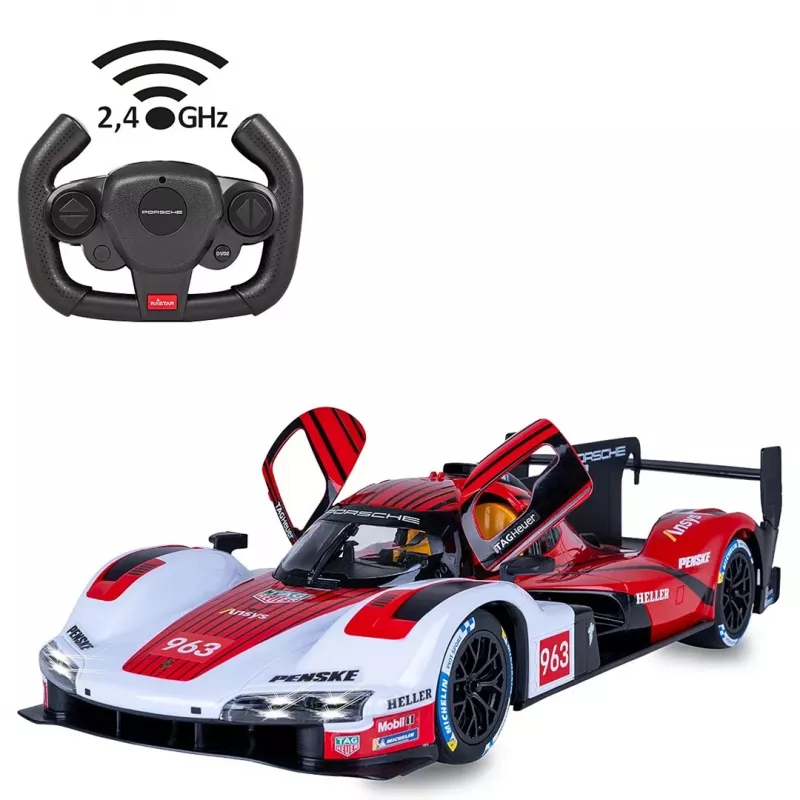 Jamara Porsche 963 LMDH 1:14 raudonas 2,4 GHz durų rankinis (402261)
