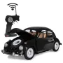 Jamara VW Beetle RC Diecast 1:18 juoda 27 MHz - nuotoliniu būdu valdomas elektrinis RC automobilis