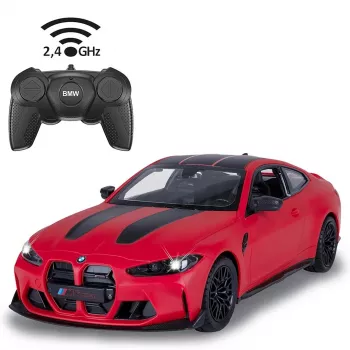 Jamara BMW M4 CSL 1:16 RC automobilio modelis, raudonas, 2,4 GHz, elektrinis, iki 11 km/h