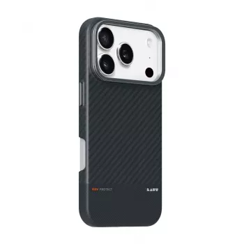 Laut Kev Protect - Dėklas su stovu, skirtas iPhone 17 Pro, suderinamas su MagSafe (juodas)