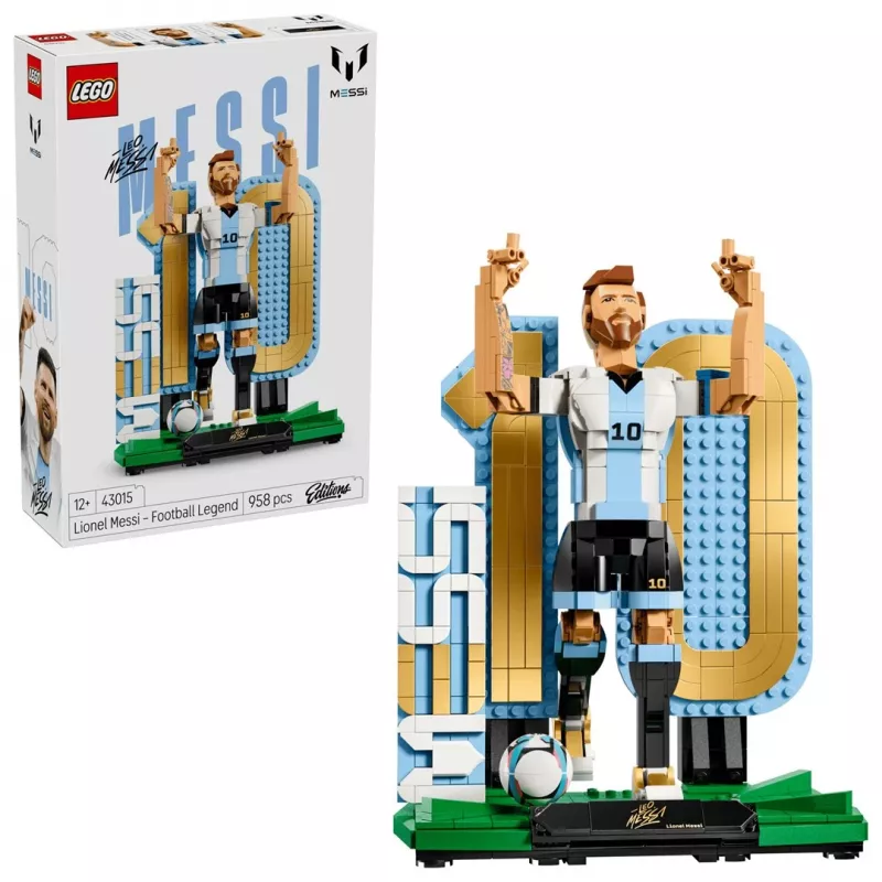 LEGO Editions Sports 43015 Lionel Messi — futbolo legenda