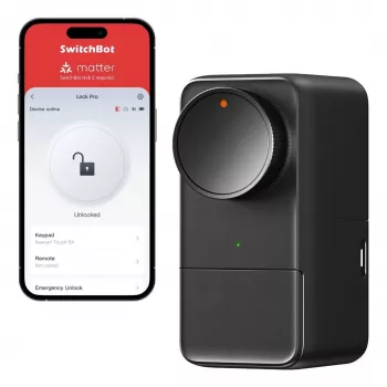 SwitchBot Smart Lock Pro elektroninė durų spyna juoda