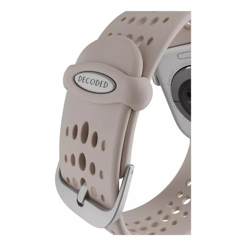 Decoded Silicone Ares O Band - Silikoninis dirželis Apple Watch 40/42 mm (molio spalva)