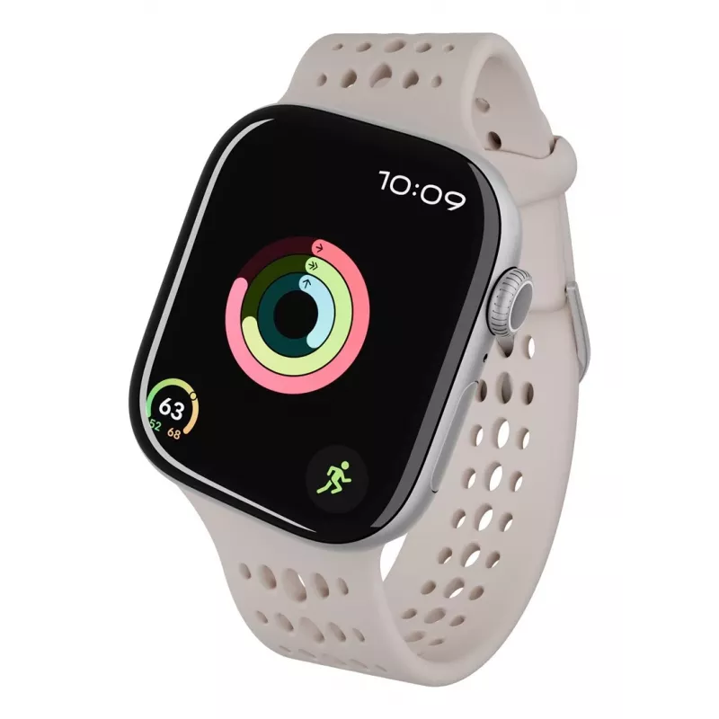 Decoded Silicone Ares O Band - Silikoninis dirželis Apple Watch 40/42 mm (molio spalva)