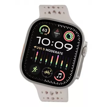 Decoded Silicone Ares O Band – silikoninis dirželis Apple Watch 44/46/49 mm (molio spalva)