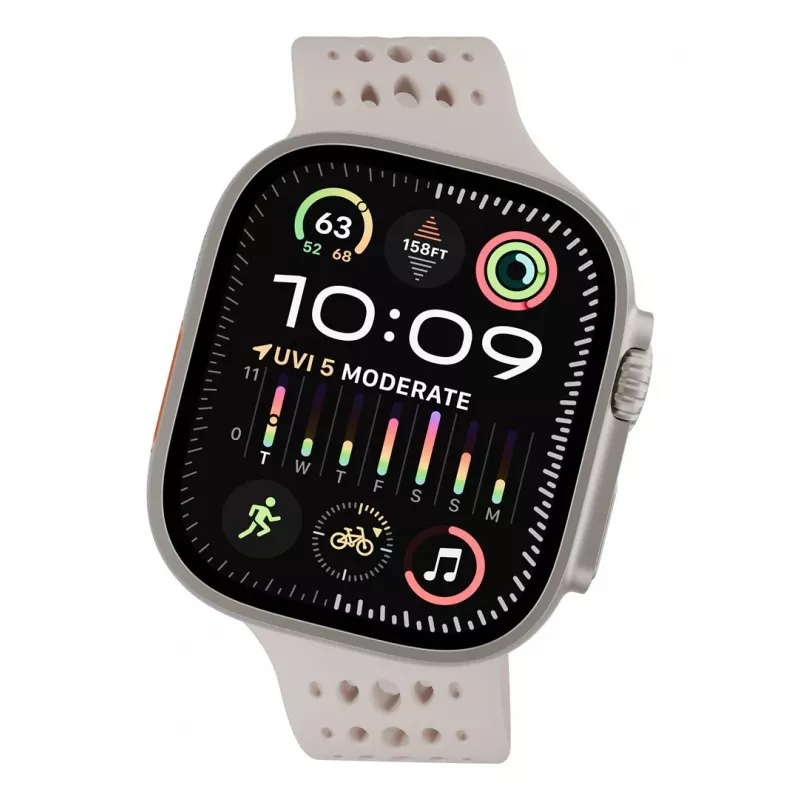 Decoded Silicone Ares O Band – silikoninis dirželis Apple Watch 44/46/49 mm (molio spalva)