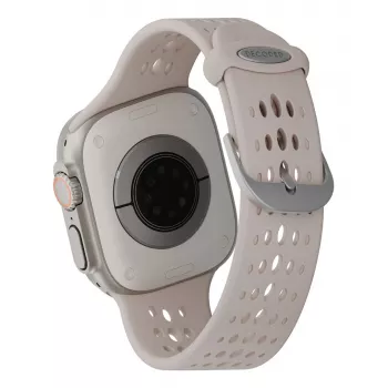 Decoded Silicone Ares O Band – silikoninis dirželis Apple Watch 44/46/49 mm (molio spalva)
