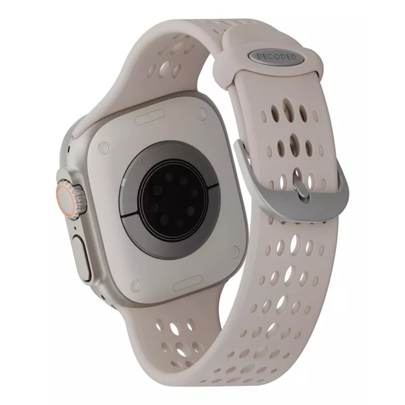 Decoded Silicone Ares O Band – silikoninis dirželis Apple Watch 44/46/49 mm (molio spalva)