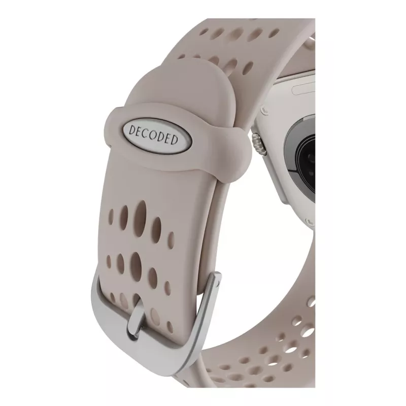 Decoded Silicone Ares O Band – silikoninis dirželis Apple Watch 44/46/49 mm (molio spalva)
