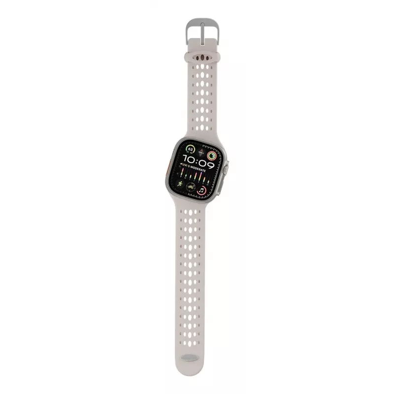 Decoded Silicone Ares O Band – silikoninis dirželis Apple Watch 44/46/49 mm (molio spalva)