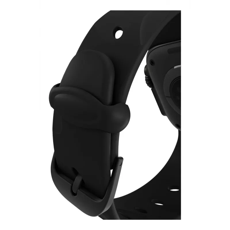 Decoded Silicone Ares Splice Band - silikoninis dirželis Apple Watch 44/46/49 mm (juodas)