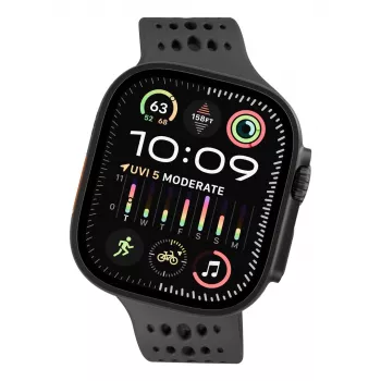 Decoded Silicone Ares O Band - Silikoninis dirželis Apple Watch 44/46/49 mm (juodas)