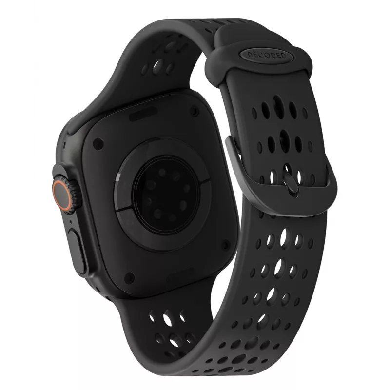 Decoded Silicone Ares O Band - Silikoninis dirželis Apple Watch 44/46/49 mm (juodas)