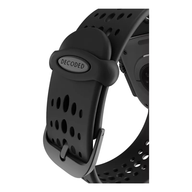 Decoded Silicone Ares O Band - Silikoninis dirželis Apple Watch 44/46/49 mm (juodas)