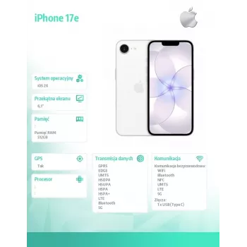 „iPhone 17e“ 512GB balta spalva
