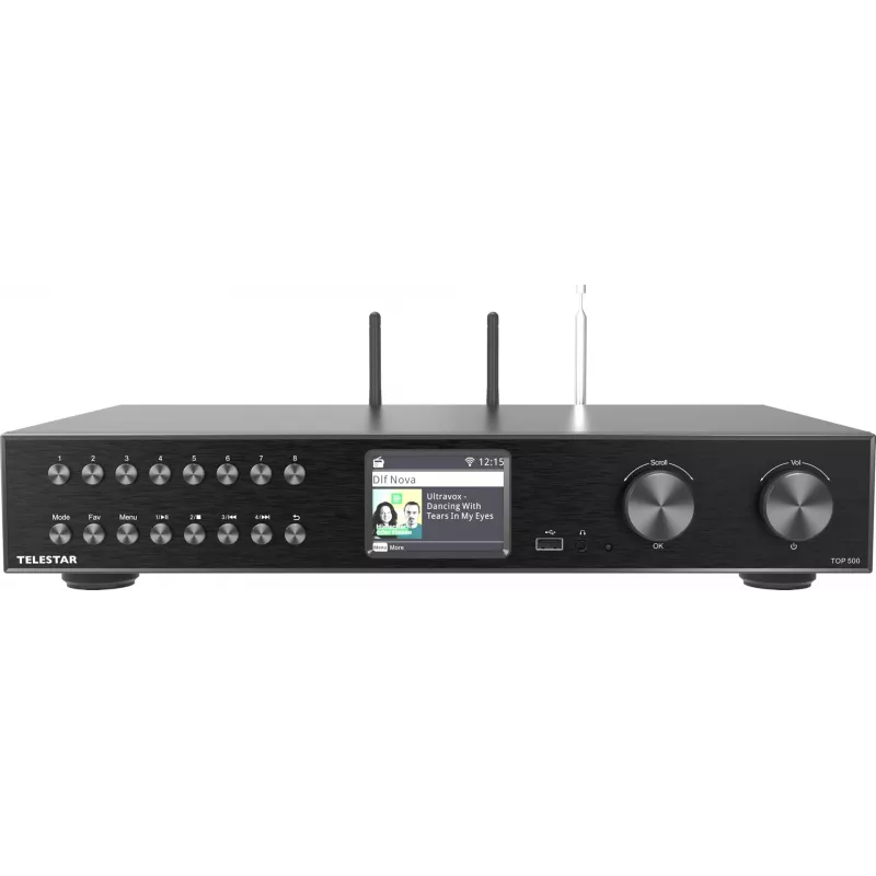 Telestar TOP 500 Juoda Multifunktionsradios HiFi-Baustein (5700500)
