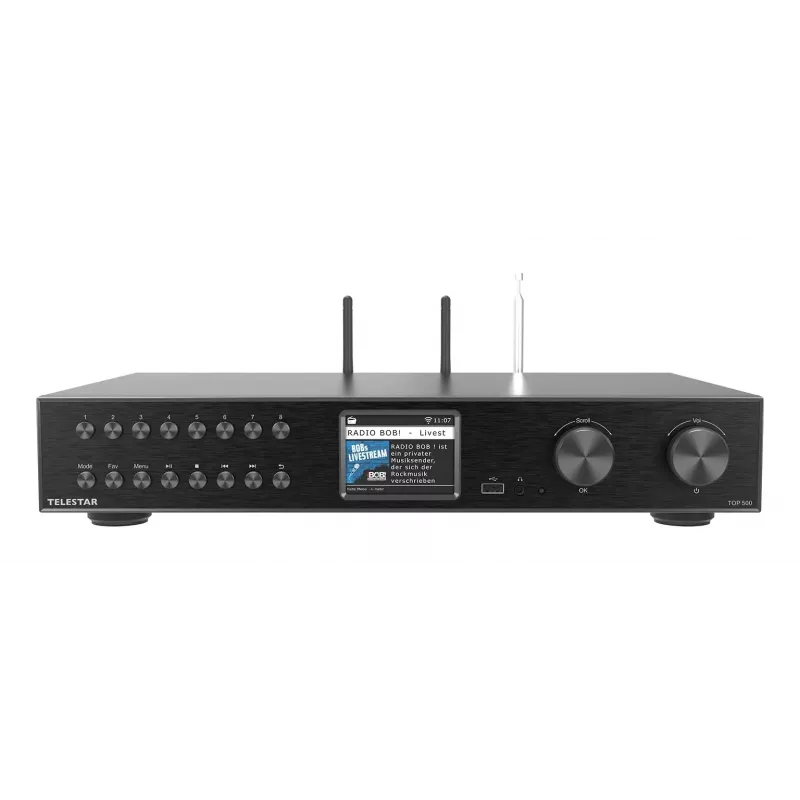 Telestar TOP 500 Juoda Multifunktionsradios HiFi-Baustein (5700500)