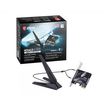 Tinklo plokštė Herald BE9400 WiFi 7 PCIe