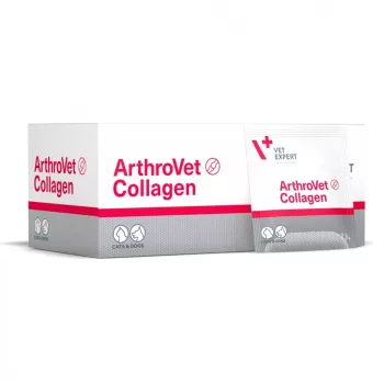 VETEXPERT ArthroVet Collagen - papildai šunims ir katėms - 60 pakelių