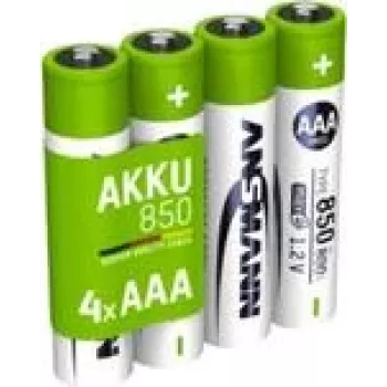 Ansmann 1x4 NiMH baterija, mikro AAA tipo, 850 800 mAh maxE - Baterija - Mikro (AAA) (1311-0024)
