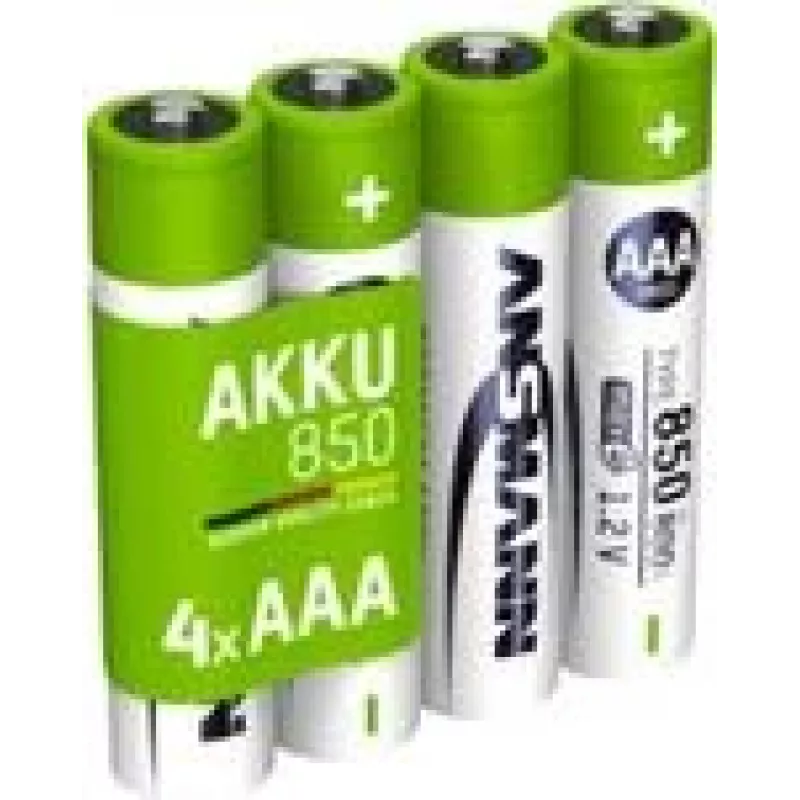 Ansmann 1x4 NiMH baterija, mikro AAA tipo, 850 800 mAh maxE - Baterija - Mikro (AAA) (1311-0024)