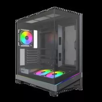 Montech Sky 3 PC korpusas, Midi-Tower, ATX, ARGB, grūdintas stiklas - juodas