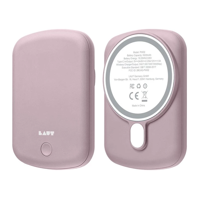 LAUT POWER CHARGE HANDY Pink išorinė baterija suder. su MagSafe