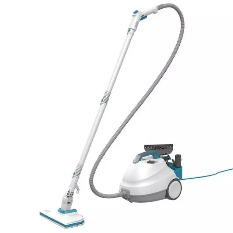 “Juoda & Decker BHSMP2314-QS” garų valytuvas, cilindrinis, 1,2 l, 2300 W, mėlynas, baltas