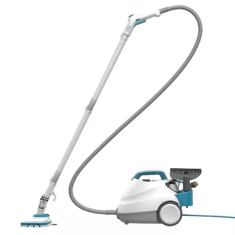 “Juoda & Decker BHSMP2314-QS” garų valytuvas, cilindrinis, 1,2 l, 2300 W, mėlynas, baltas