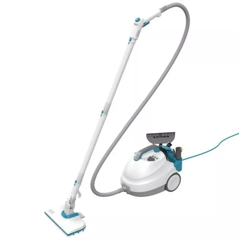 “Juoda & Decker BHSMP2314-QS” garų valytuvas, cilindrinis, 1,2 l, 2300 W, mėlynas, baltas
