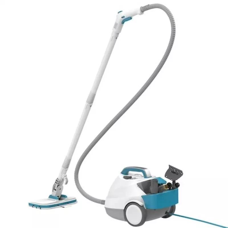 “Juoda & Decker BHSMP2314-QS” garų valytuvas, cilindrinis, 1,2 l, 2300 W, mėlynas, baltas