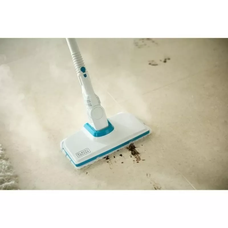 “Juoda & Decker BHSMP2314-QS” garų valytuvas, cilindrinis, 1,2 l, 2300 W, mėlynas, baltas