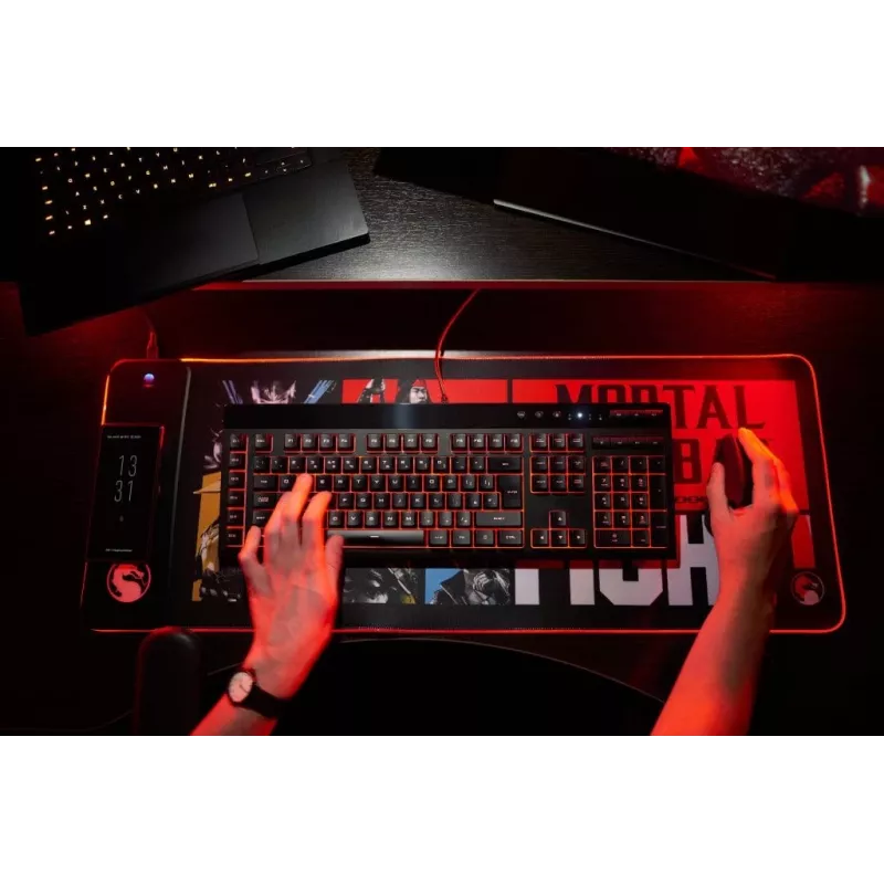 Numskull pelės kilimėlis Mortal Kombat + belaidis įkrovimas 30x80cm