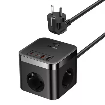 Baseus PowerCombo Universal maitinimo lizdas Vidinis Juodas