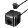 Baseus PowerCombo Universal maitinimo lizdas Vidinis Juodas