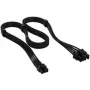 Corsair premium pintas 6+2-Pin-PCIe kabelis, Type-5 maitinimo šaltiniui - juoda