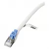 EFB RJ45 jungiamasis kabelis Cat.6A S/FTP LSZH BC AWG26 užrakinamas baltas 0,5m